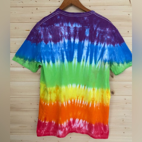 GILDAN Soft Style | Tie-Dye T-Shirt | Color: Rainbow | Size: L - Picture 4 of 8